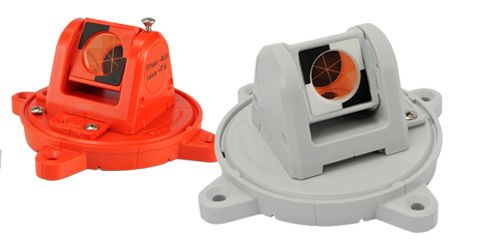 Miniprisma, Ø25,4mm, 360°drehbar, rot, magnetisch, KA 45mm