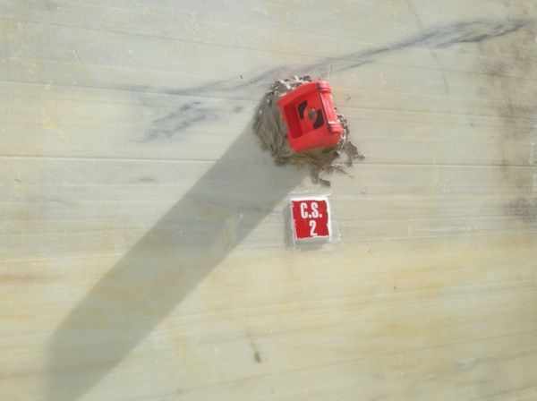 Miniprisma, Ø 17,5mm, 180° drehbar, rot, KA 30mm Miniprisma, Ø 17,5mm, 180° drehbar, rot, KA 30mm