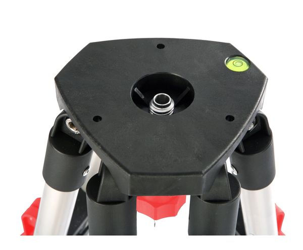 Nivellierstativ, leichte Bauausführung, Aluminium, 90-170cm, Kopf: flach