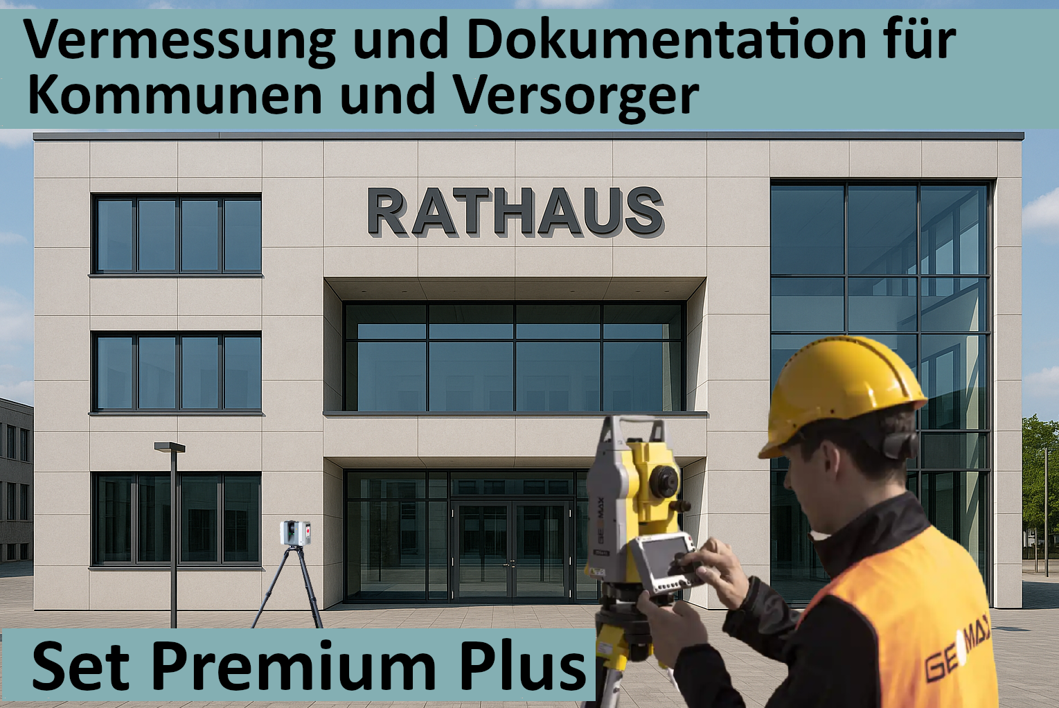 Vermessung und Dokumentation für Kommunen und Versorger - Set Premium Plus