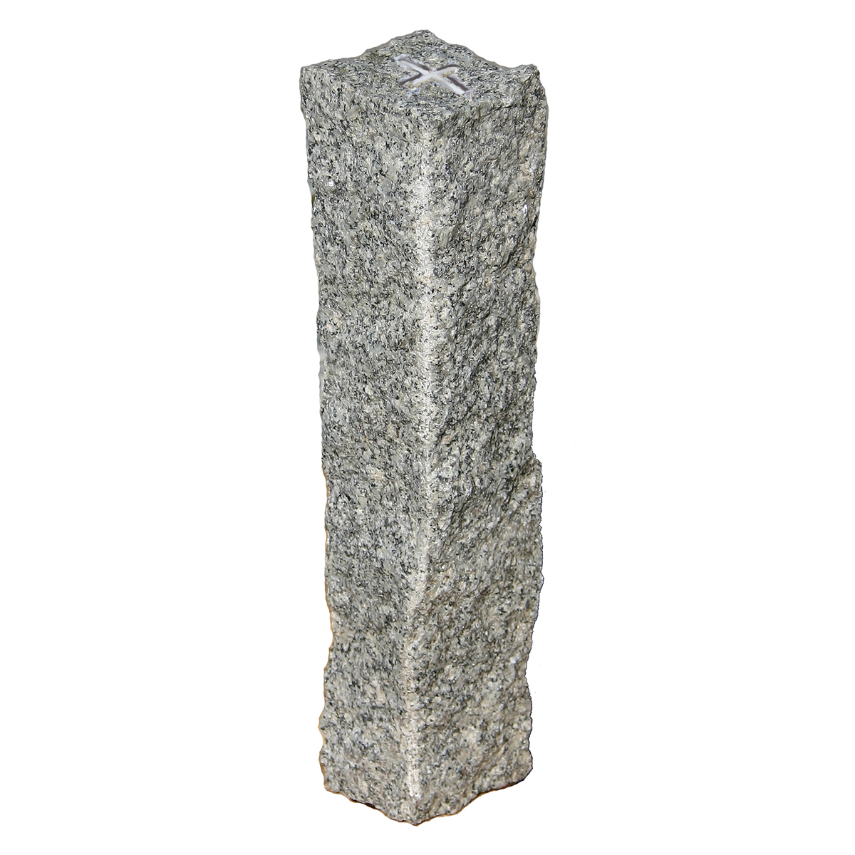 Granit-Grenzsteine mit Strichkreuz