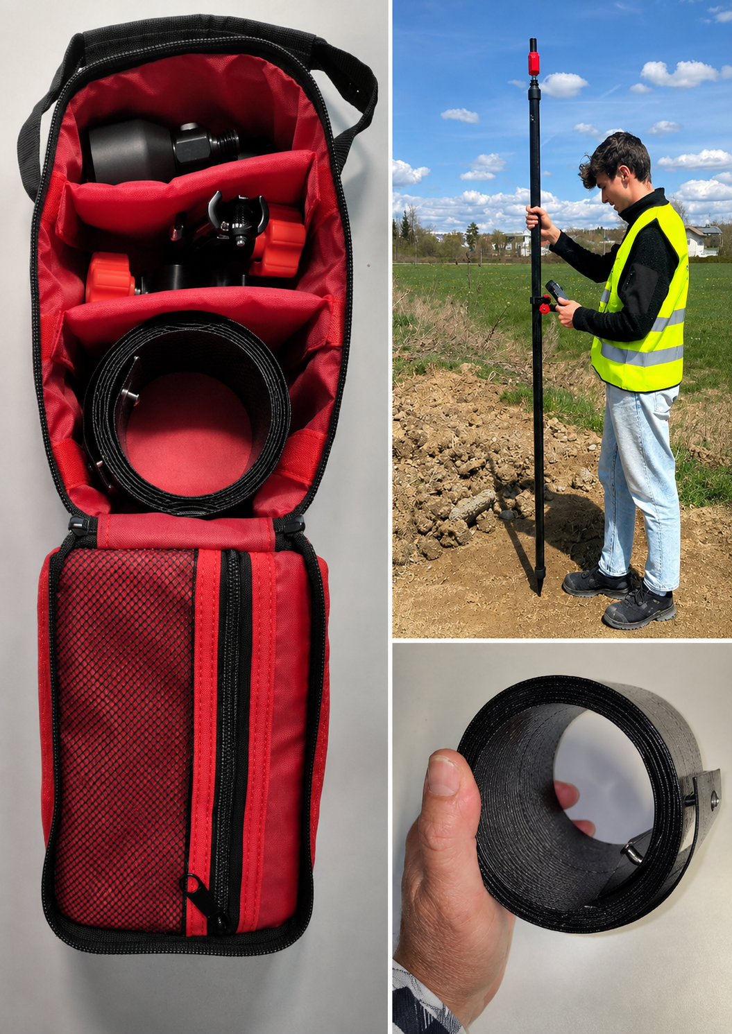 GNSS-Stab Roland - Aufrollbarer Stab