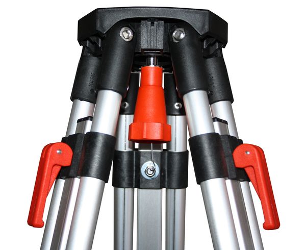 Nivellierstativ, leichte Bauausführung, Aluminium, 90-170cm, Kopf: flach