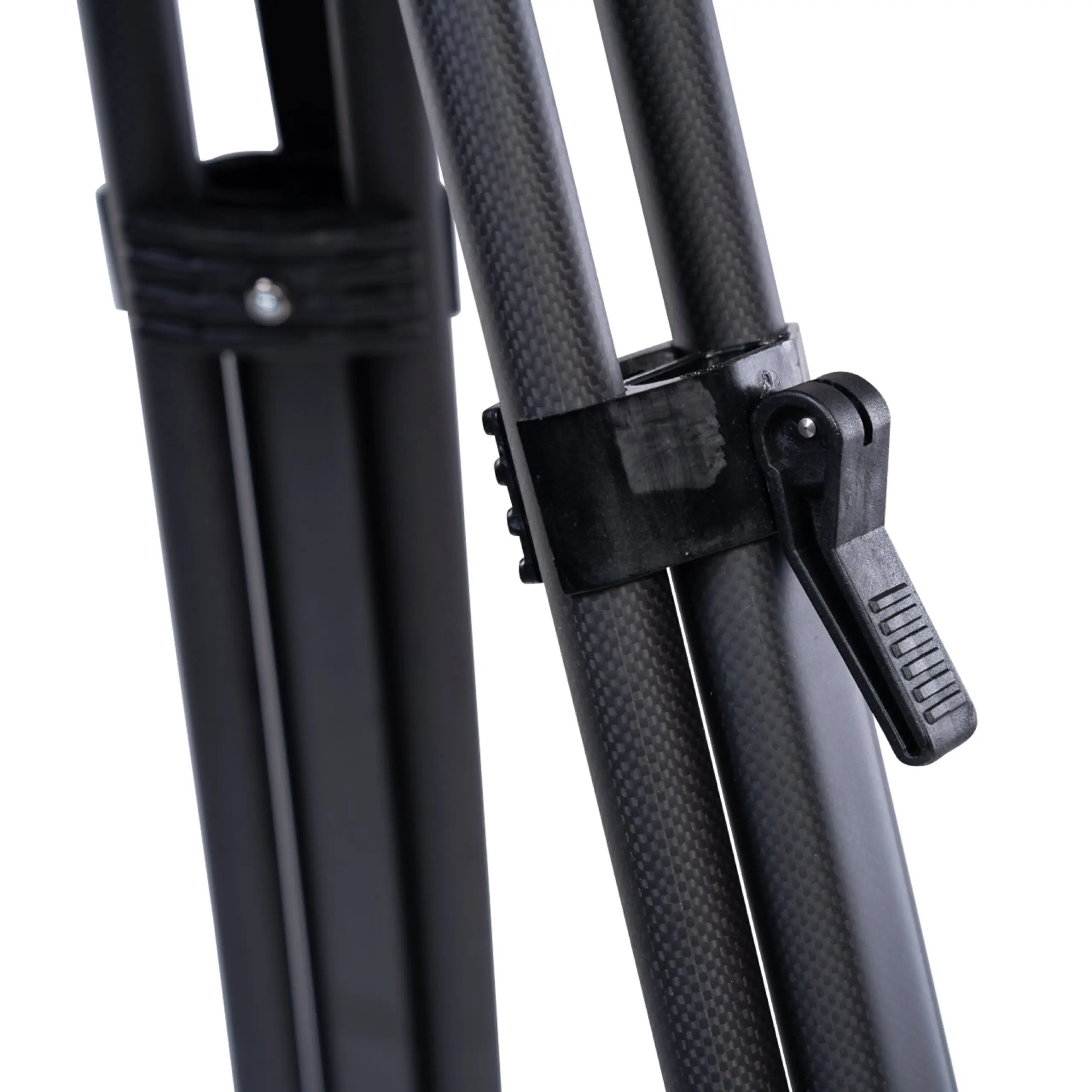 Karbonstativ GEO Delta schwarz, leicht, 93-169cm, Kopf: flach