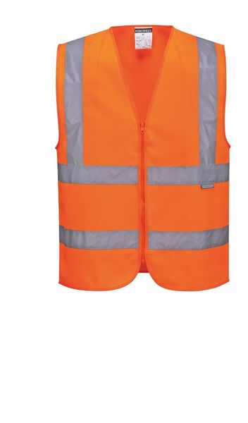 Warnweste EN ISO 20471, orange, Größe XL