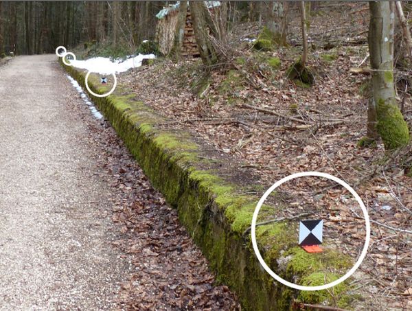Laser-Scanner-Marke, zusammenklappbar Laser-Scanner-Marke, zusammenklappbar