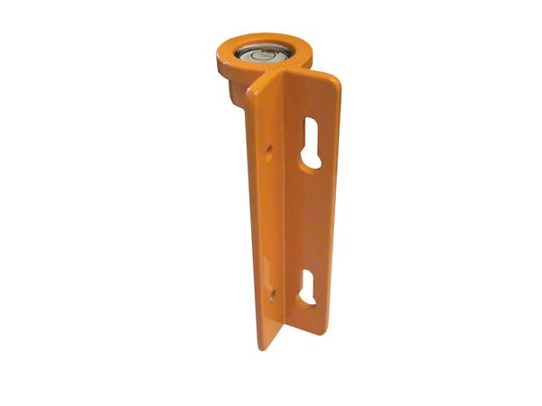 Lattenrichter, Metall, orange lackiert, nicht justierbar